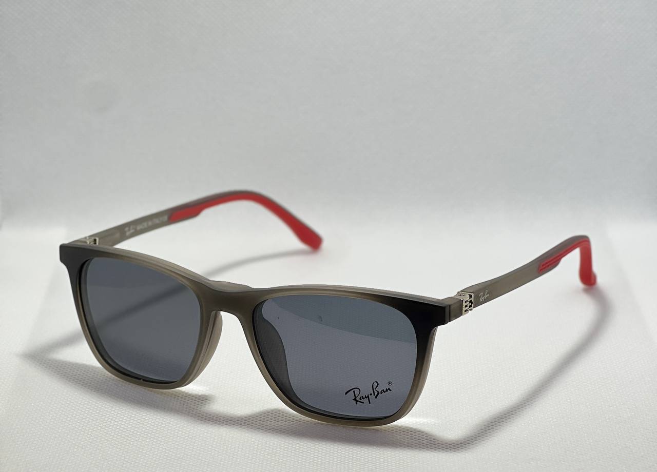 Gunmetal ReyBan clip on sunglasses