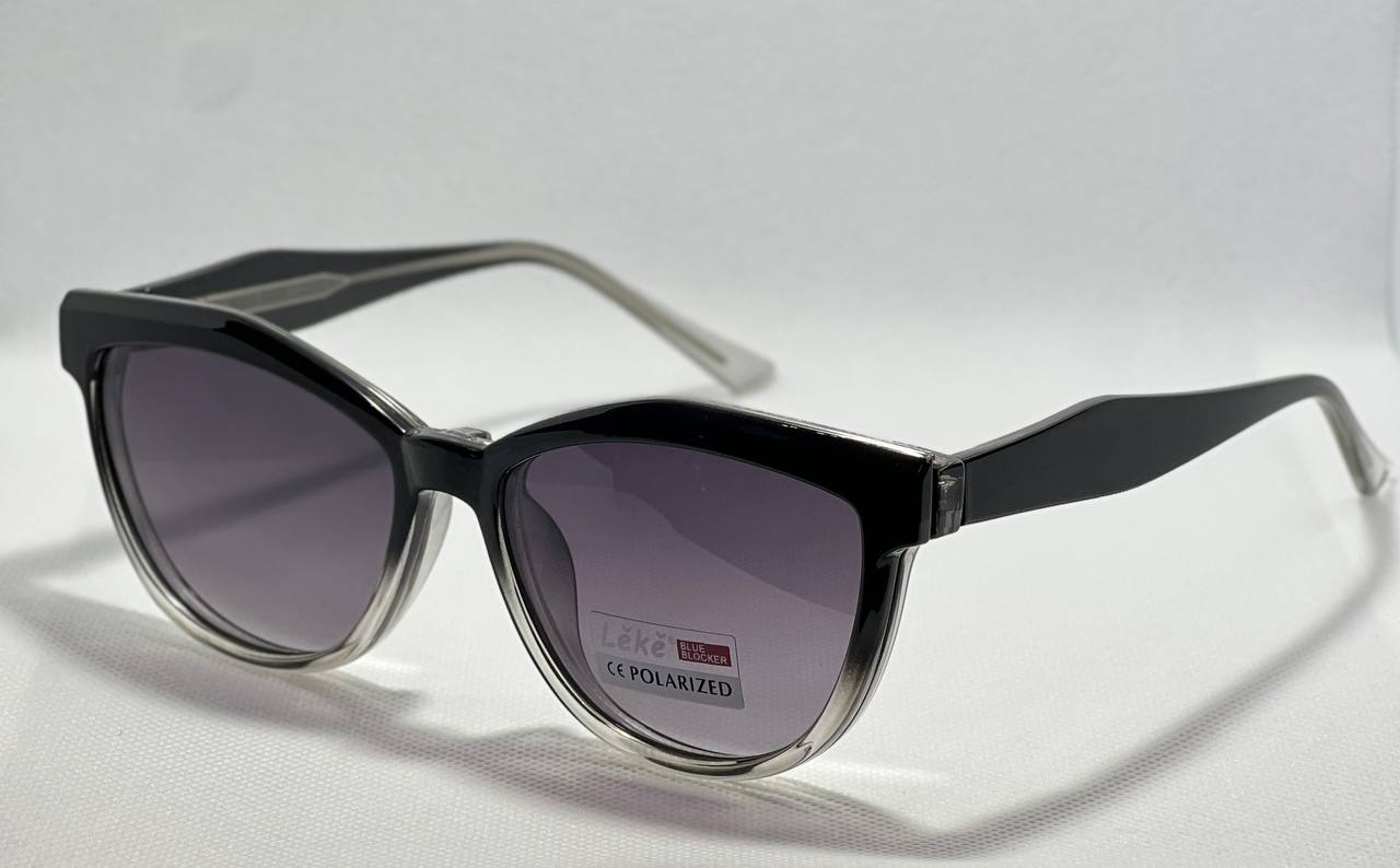 Gradient Black LEKE clip on sunglasses