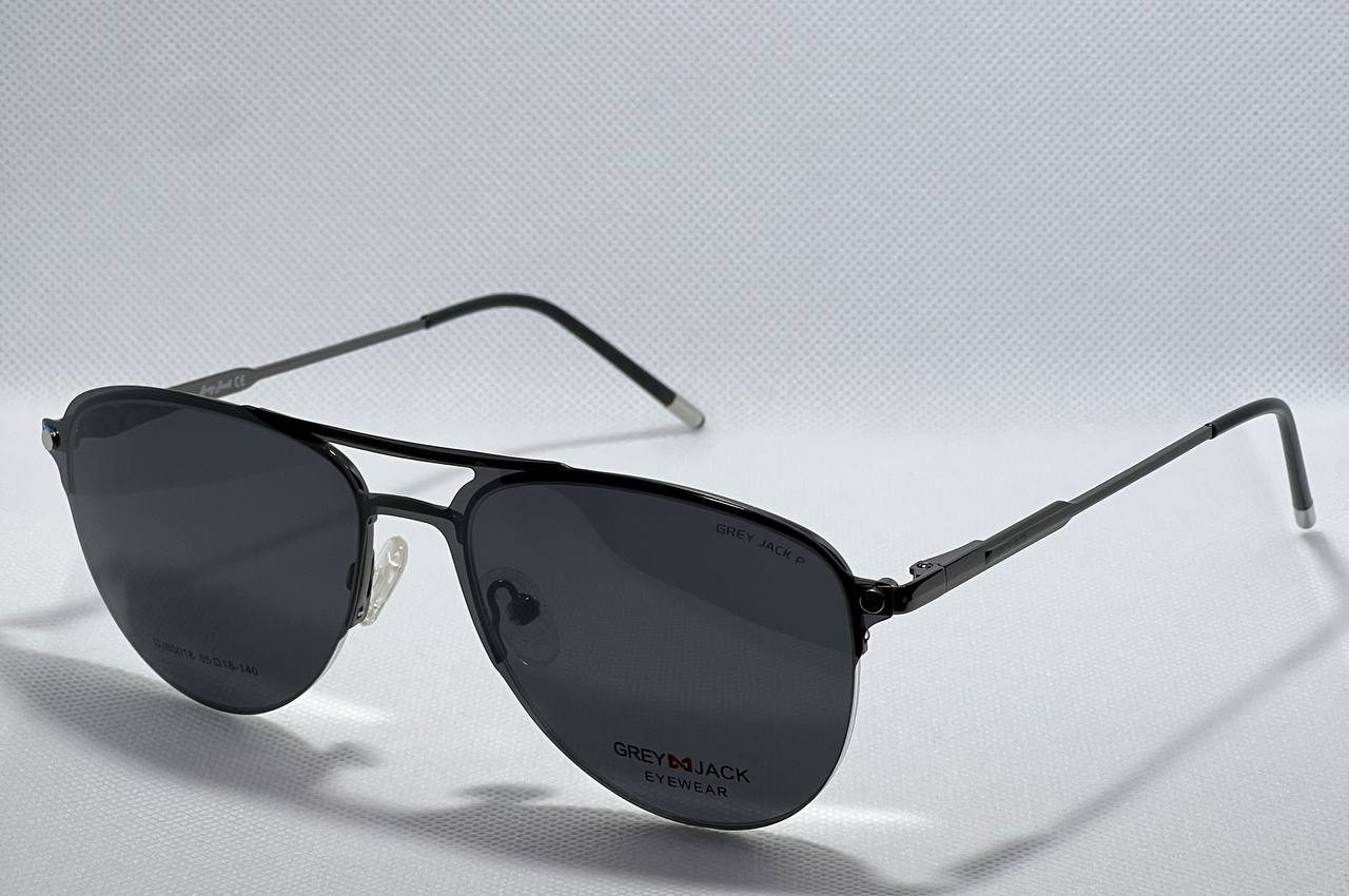 Aviator GreyJack clip on sunglasses