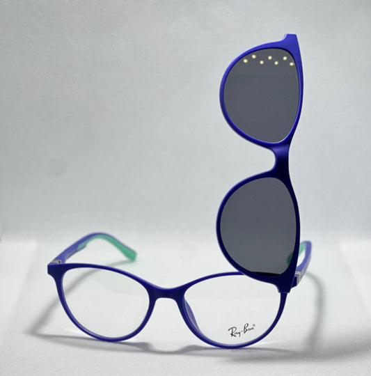 Blue Rey.Ban clip on  sunglasses