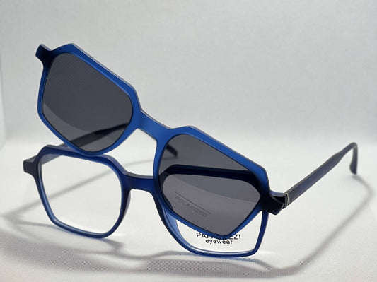 Navy Blue Paparazzi clip on  sunglasses